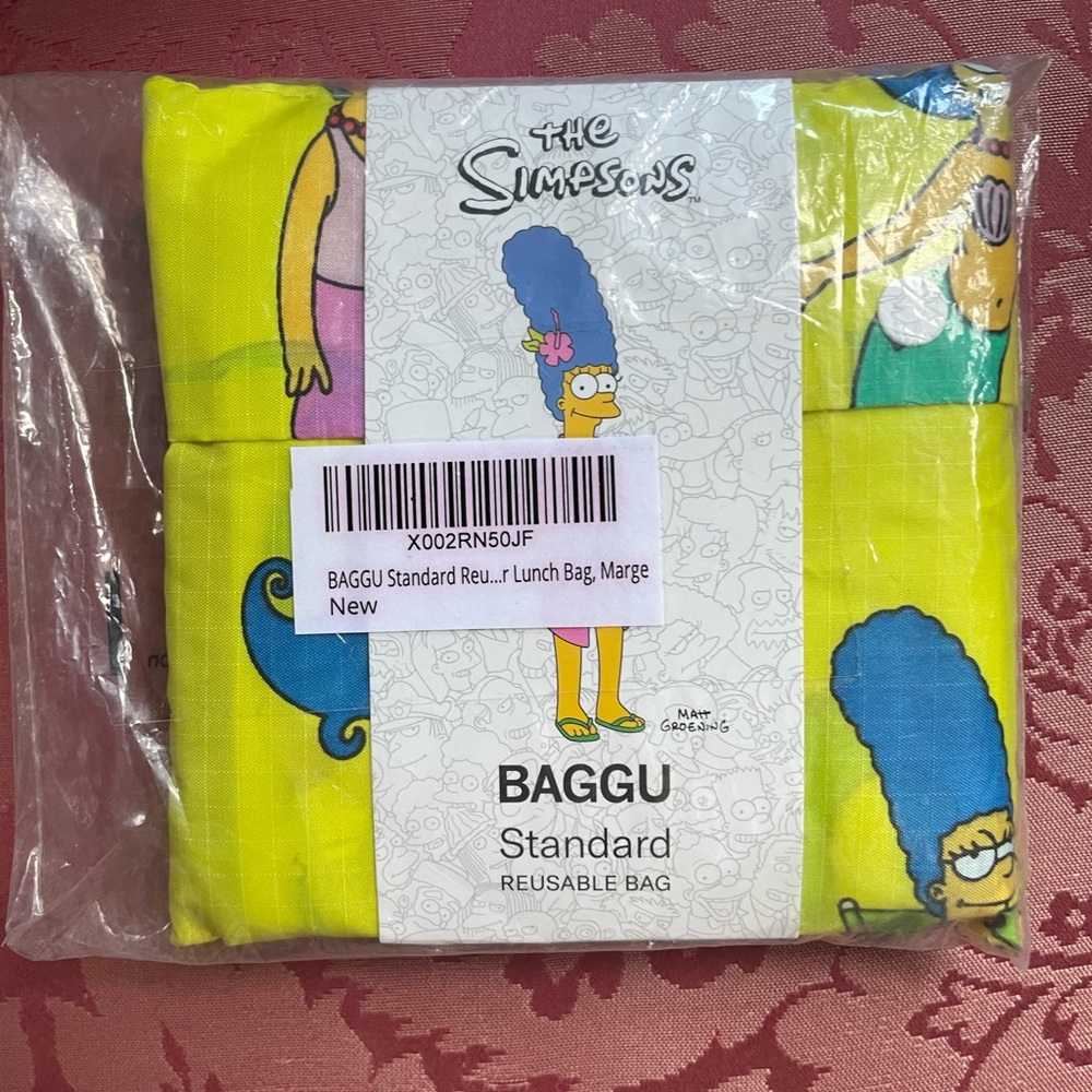 NWT BAGGU MARGE SIMPSON Standard Size Bag - Discontinued Pattern